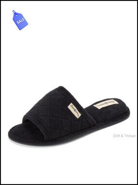 Dearfoams Women's Memory Foam Slide Slipper Summer House Shoe